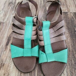 Keen Women's Sandals in Green and Brown